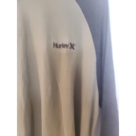 Hurley Long Sleeve T-Shirt Men’s Medium Green W Black Sleeve - Picture 6 of 12